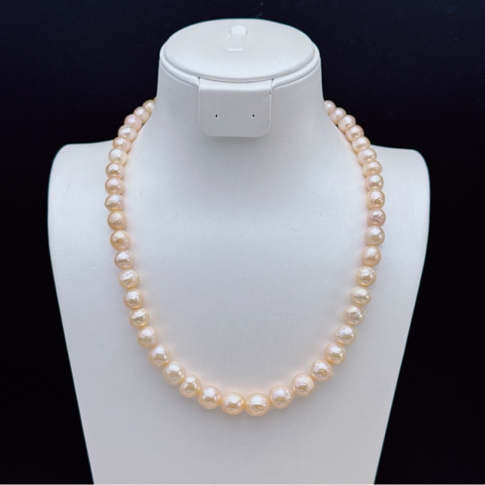 26X207 Handmade Edison Freshwater Baroque Pearl Necklace - Picture 5 of 9